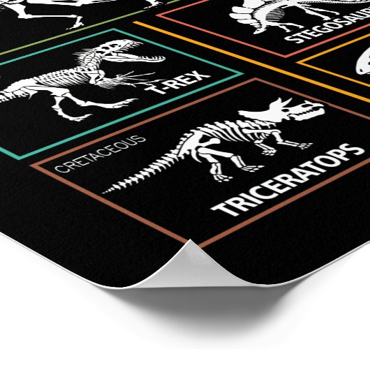 Future Paleontologist Dinosaur Fossil Paleontology ポスター (角)