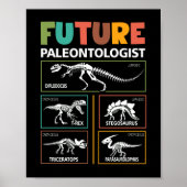 Future Paleontologist Dinosaur Fossil Paleontology ポスター (正面)