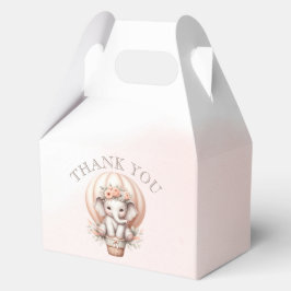 Future Papa Baby Shower Peach Elephant フェイバーボックス
