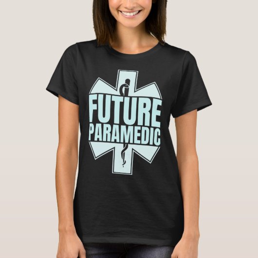Future Paramedic First Aid EMT Medical Medicine EM Tシャツ (正面)