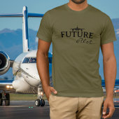 Future Pilot Student Pilot Aviator Simple Custom Tシャツ