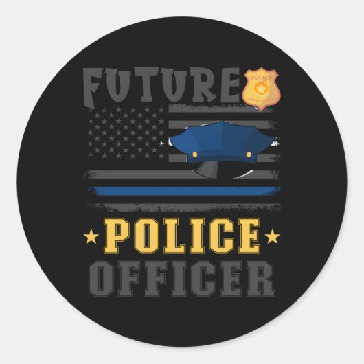 Future Police Officer Training A ラウンドシール (正面)