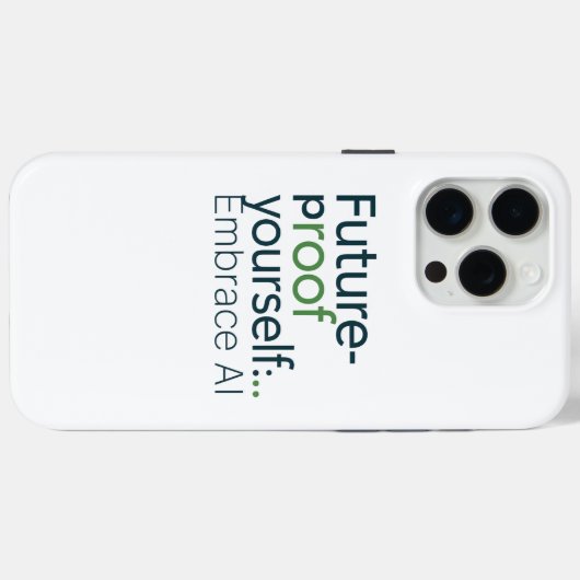 Future-Proof AI Case – Embrace Tech Evolution Case-Mate iPhoneケース (裏面 (横))