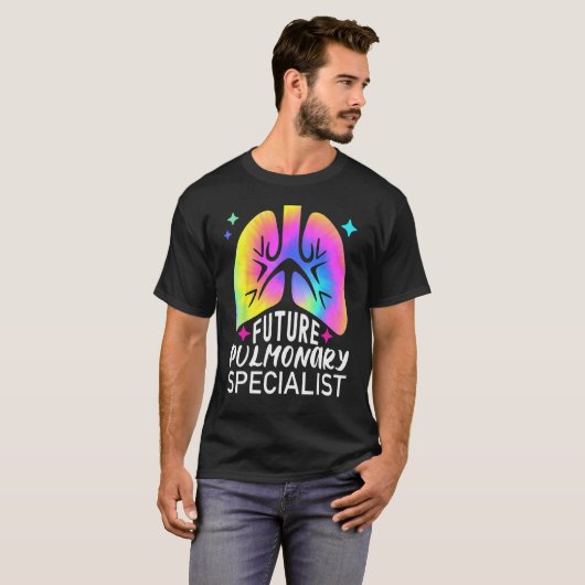 Future Pulmonary Specialist Nursing Tie Dye Lungs  Tシャツ (正面フル)
