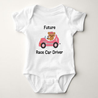 Future Race Car Driver (girl) ベビーボディスーツ