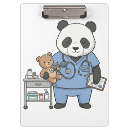 Future RN Panda: Adorable Medical Student  クリップボード
