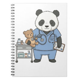 Future RN Panda: Adorable Medical Student  ノートブック