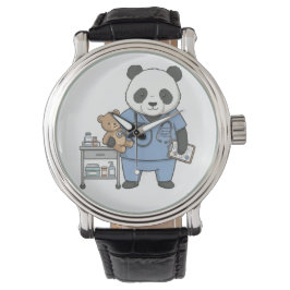 Future RN Panda: Adorable Medical Student  腕時計