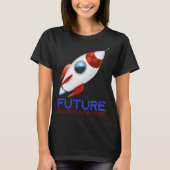 Future Scientist Science Rocket Ship Kids  Astrona Tシャツ (正面)