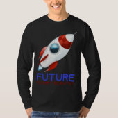 Future Scientist Science Rocket Ship Kids  Astrona Tシャツ (正面)