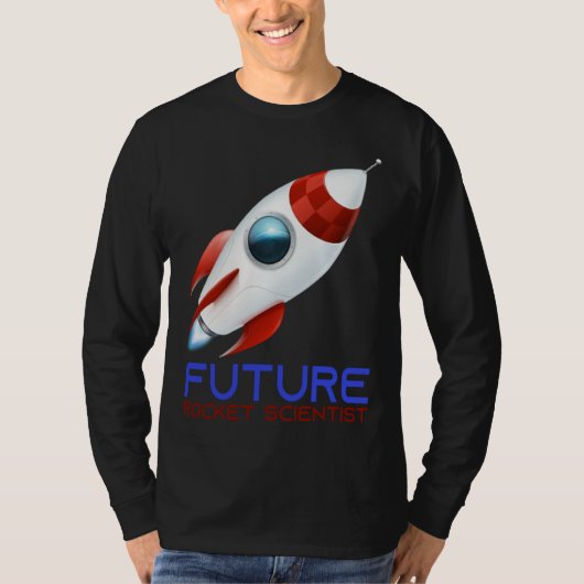 Future Scientist Science Rocket Ship Kids  Astrona Tシャツ (正面)