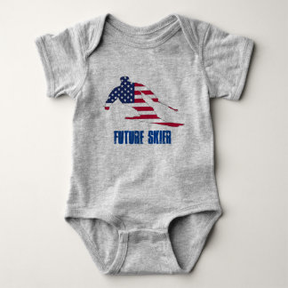 Future Skier Body ベビーボディスーツ
