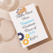 Future starts now.Personalized engineer graduation カード