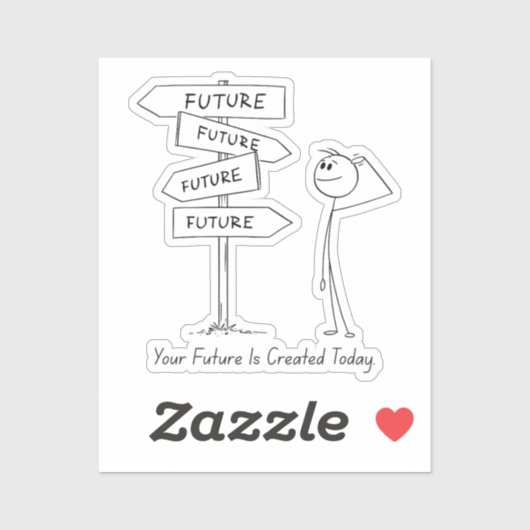 Future Starts Today – ステッやる気を起こさせるカー シール (シート)