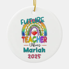 Future Teacher Christmas Ornament セラミックオーナメント