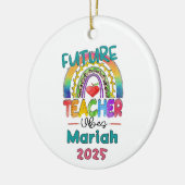Future Teacher Christmas Ornament セラミックオーナメント (左)