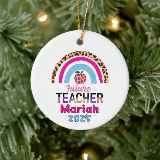 Future Teacher Christmas Ornament セラミックオーナメント (ツリー)