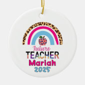 Future Teacher Christmas Ornament セラミックオーナメント (正面)