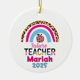 Future Teacher Christmas Ornament セラミックオーナメント