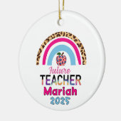 Future Teacher Christmas Ornament セラミックオーナメント (左)