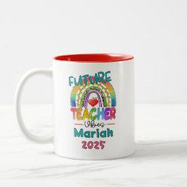 Future Teacher Personalized  ツートーンマグカップ