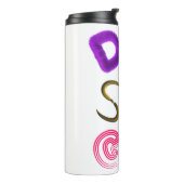 「Future Typo」 3Dタイポグラフィサーマルタンブラー タンブラー (回転左)