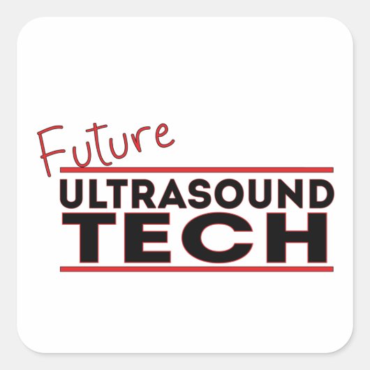 Future Ultrasound Tech スクエアシール (正面)