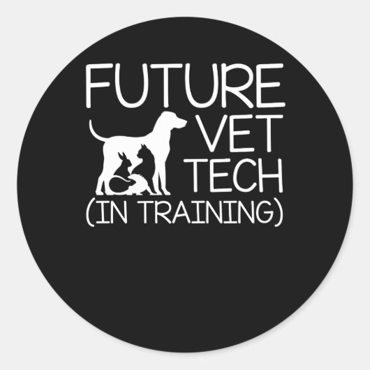 Future Vet Tech Training Future Vet Tech ラウンドシール (正面)
