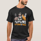 Future Veterinarian Cute Aspiring Veterinarian St Tシャツ (正面)