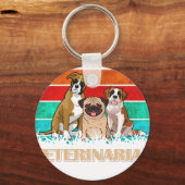 Future Veterinarian - Cute Aspiring Vets キーホルダー (正面)