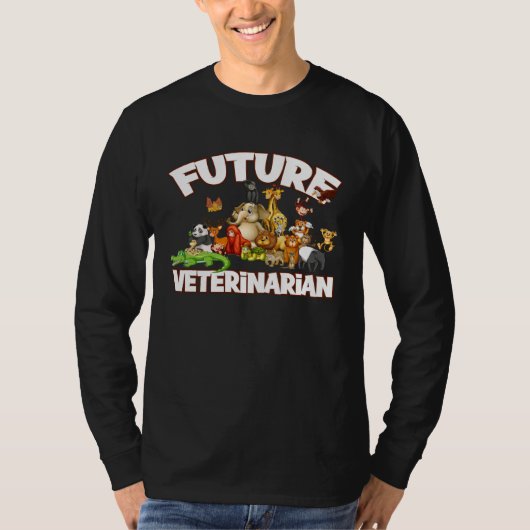 Future Veterinarian Cute Zoo Animal Tシャツ (正面)