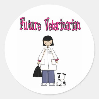 Future Veterinarian (Girl) ラウンドシール