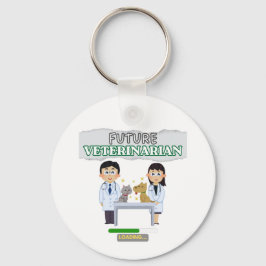 Future Veterinarian Loading – Vet Student Design キーホルダー