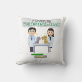 Future Veterinarian Loading – Vet Student Design クッション (正面)