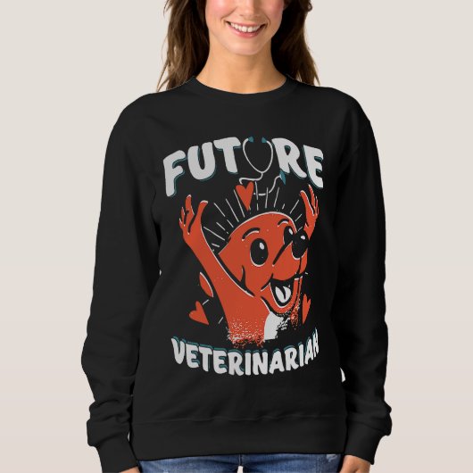 Future Veterinarian Vet Student  Dogtor スウェットシャツ (正面)