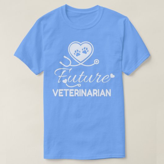 Future Veterinarian veterinarian schoolvet student Tシャツ (デザイン正面)