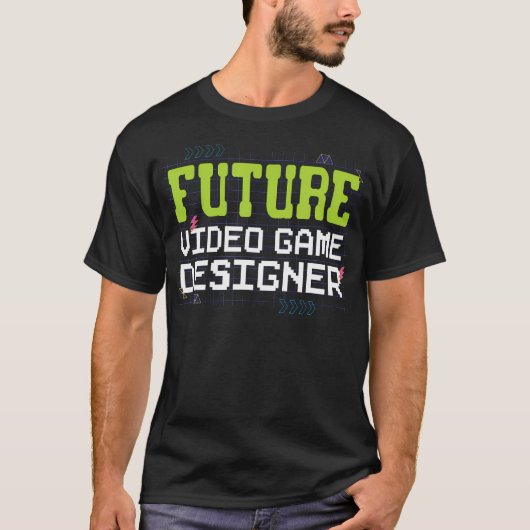Future Video Game Designer For Kids Game Developer Tシャツ (正面)