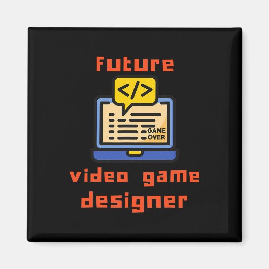 Future Video Game Designer Programmer Coder  マグネット (正面)