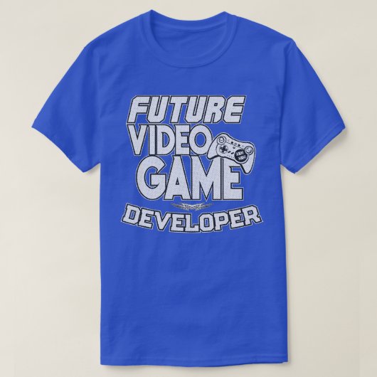 Future Video Game Developer  Cool Gaming  Tシャツ (デザイン正面)