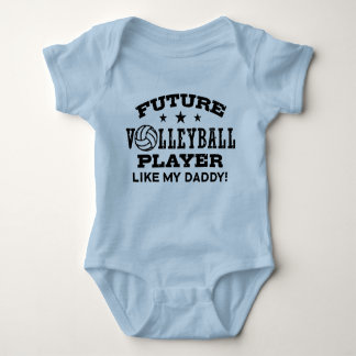 Future Volleyball Player Like My DaddyベビーBodysu ベビーボディスーツ