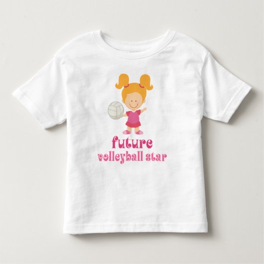 Future Volleyball Star（女子） トドラーTシャツ (正面)
