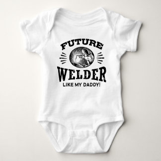 Future Welder Like My Daddy ベビーボディスーツ
