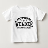 Future Welder Like My Daddy ベビーTシャツ (正面)