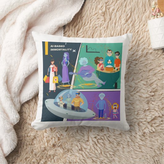 Future with AI Comics - Family クッション (ブランケット)