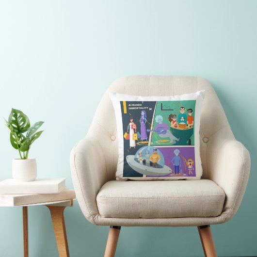 Future with AI Comics - Family クッション (椅子)