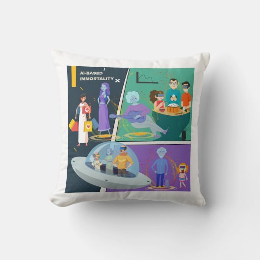 Future with AI Comics - Family クッション (正面)