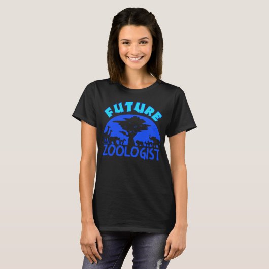 Future Zoologist Cute Zoology Students Funny Zoo K Tシャツ (正面フル)