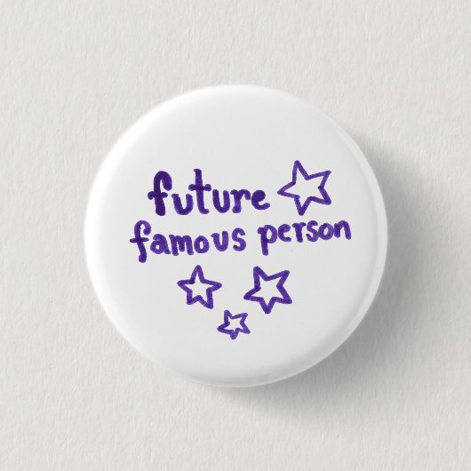 FutureFamousボタン 缶バッジ (正面)