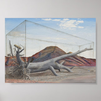 Futurescape redgum tree, environmental message ポスター