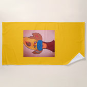 Futuristic Animal Art Beach Towel ビーチタオル (正面)